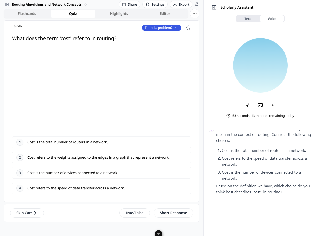 Scholarly Voice Assistant